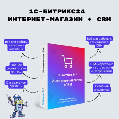 Программа для ЭВМ "1С-Битрикс24". Лицензия Интернет-магазин + CRM (12 мес.) - купить в Екатериновке